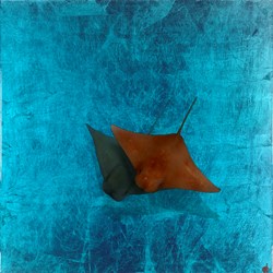 Bridge to Atlantis by Nick Oneill - Original Painting on Box Board sized 24x24 inches. Available from Whitewall Galleries
